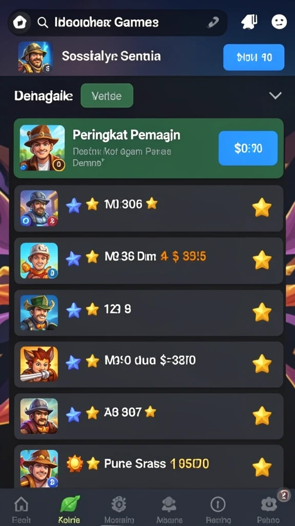 idnraja - Leaderboard yang menunjukkan peringkat pemain secara real-time.