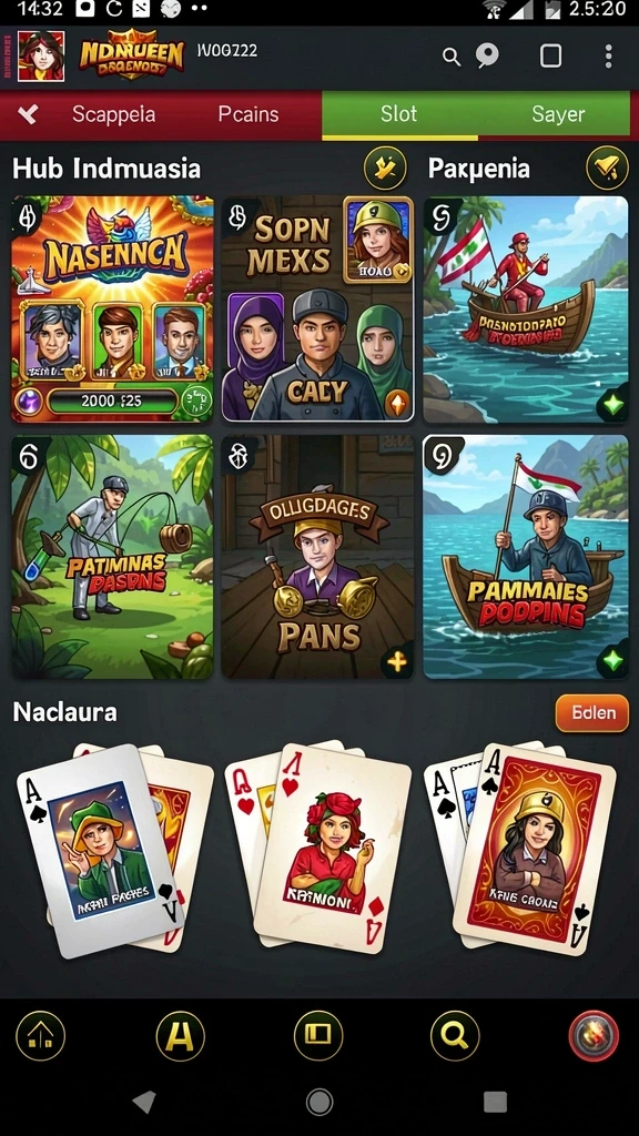 mami188 - Screenshot menampilkan tampilan menu utama MAMI188.